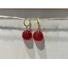 Boucles d'oreilles pelotes de laine