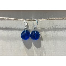 Boucles d'oreilles pelotes de laine