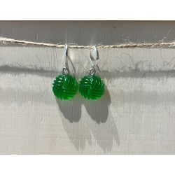 Boucles d'oreilles pelotes de laine