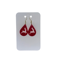 Boucles d'oreilles Renne galopant